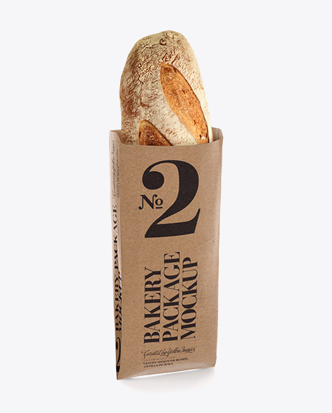 Download Kraft Paper Bakery Bag Mockup in Bag & Sack Mockups on ...