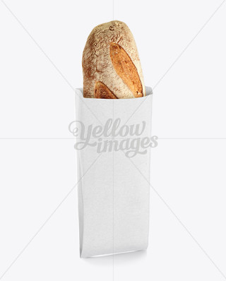 Kraft Paper Bread Bag w/ Window Mock-Up | Mockups for Packaging Design